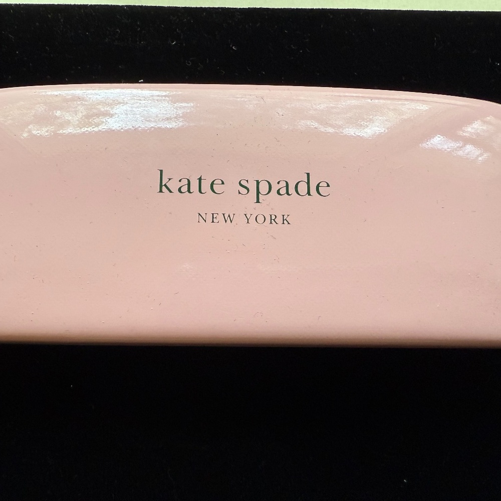 New KATE SPADE Pink & Green Eyeglass Case -